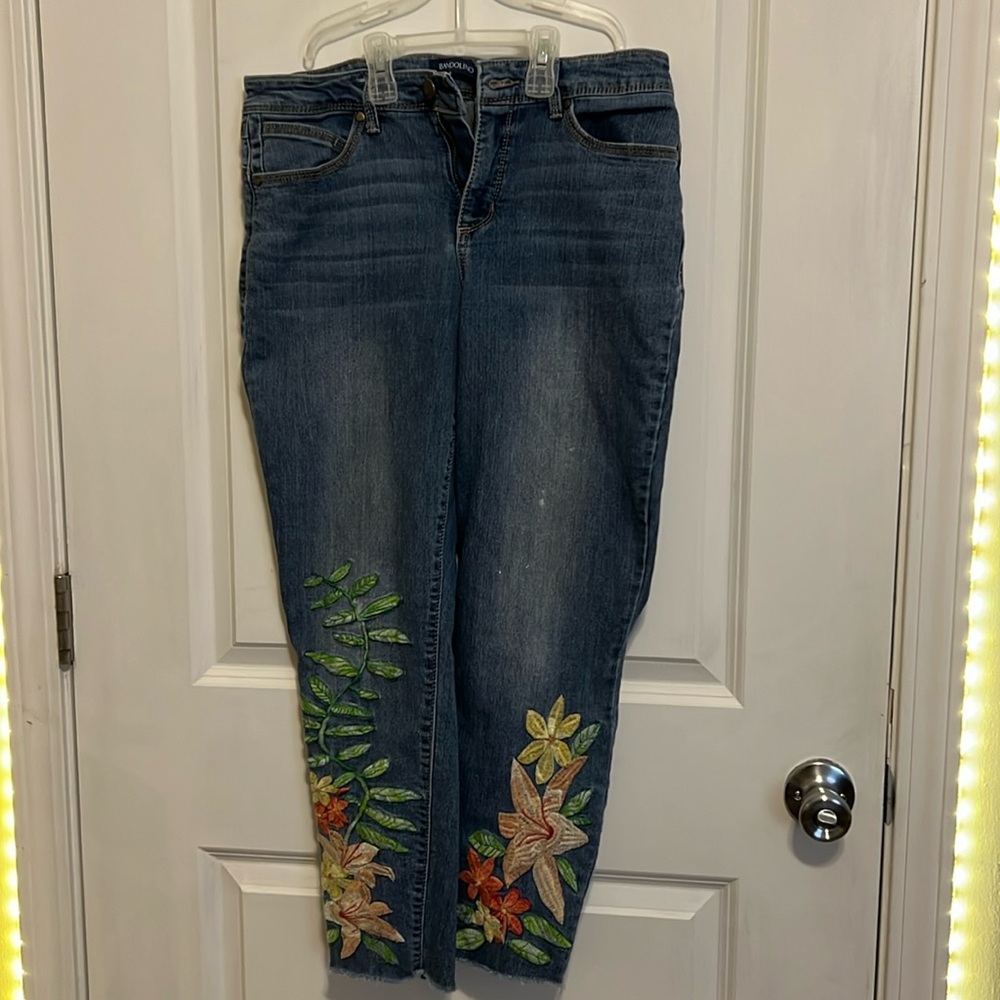 Embroidered jeans